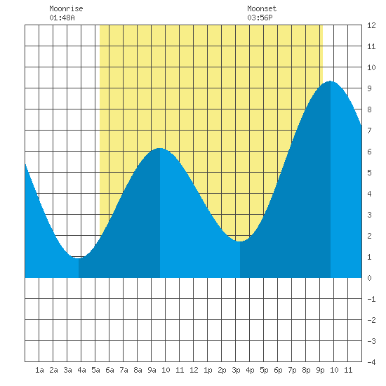 Palix River tide chart for Friday, June 20, 2025