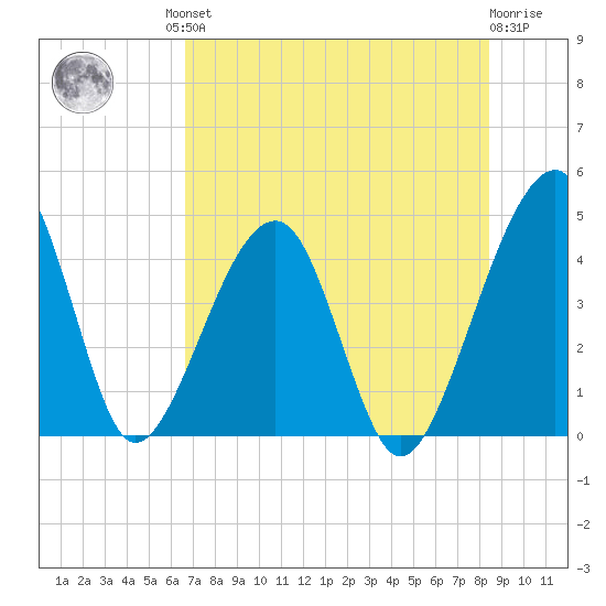 Palm Valley tide chart for Friday, July 23, 2021