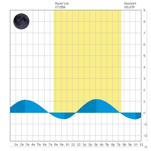 Palmetto Bluff tide chart for Sunday, March 10, 2024
