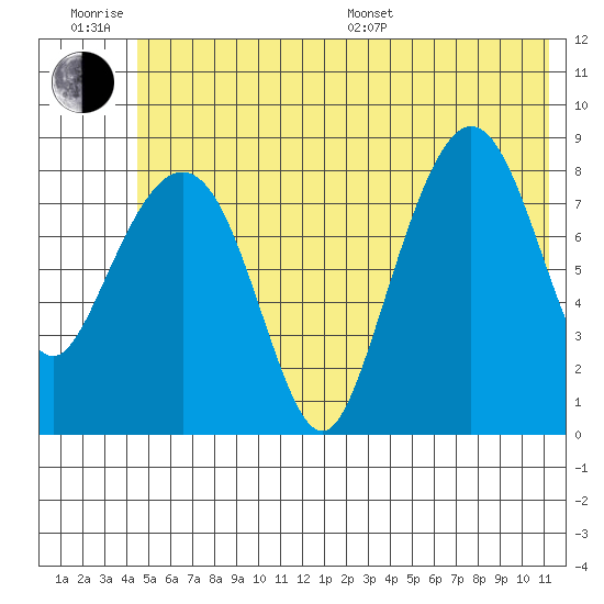 Patton Bay tide chart for Friday, June 28, 2024