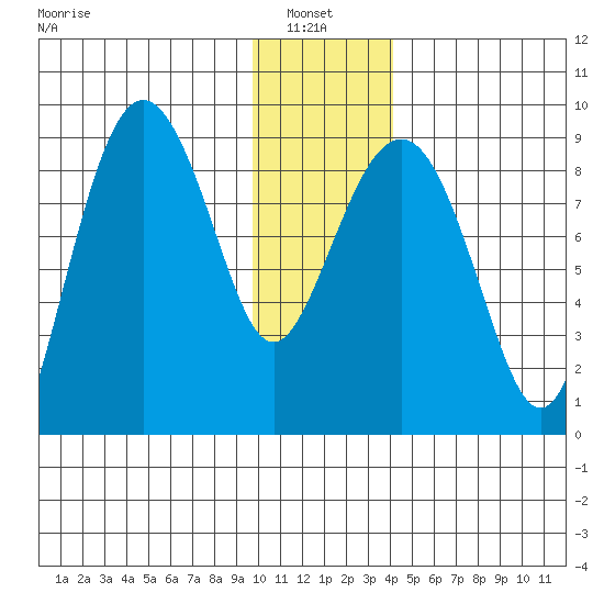 Patton Bay tide chart for Thursday, January 8, 2026
