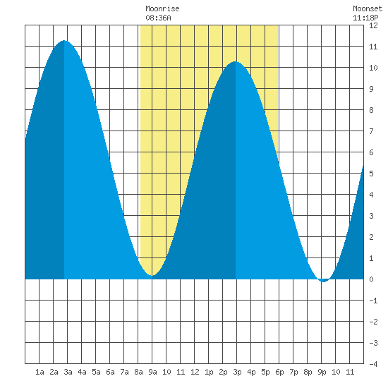 Patton Bay tide chart for Friday, February 20, 2026
