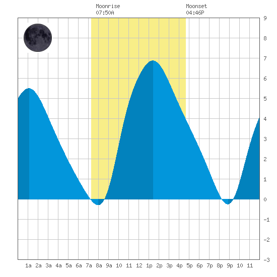 Pavonia tide chart for Friday, December 23, 2022
