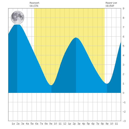 Pavonia tide chart for Friday, June 21, 2024