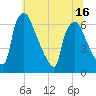 Pavonia tide chart for Monday, June 16, 2025