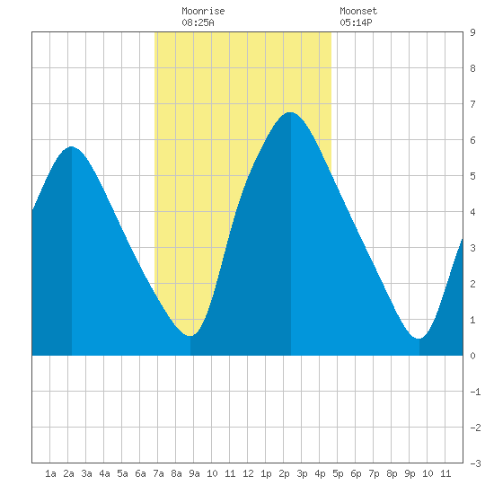 Pavonia tide chart for Friday, November 21, 2025