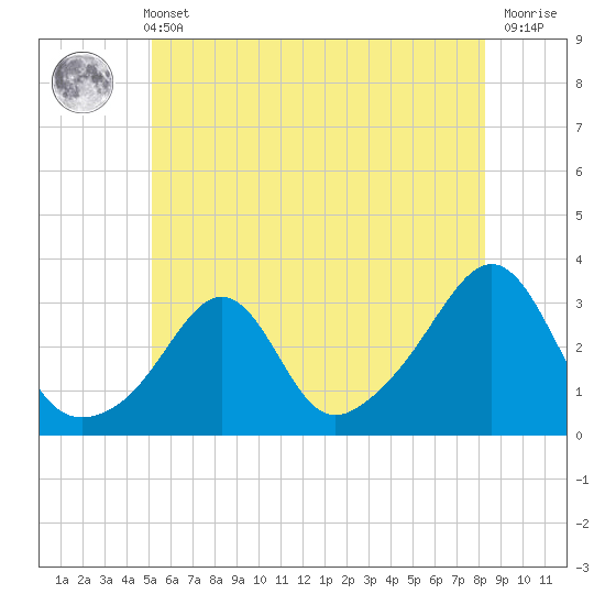 Penikese Island tide chart for Wednesday, June 11, 2025
