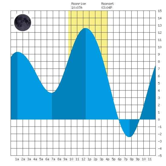 Pete Dahl Slough tide chart for Tuesday, January 12, 2021
