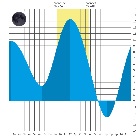 Pete Dahl Slough tide chart for Friday, December 3, 2021