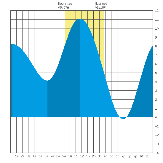 Pete Dahl Slough tide chart for Friday, November 29, 2024