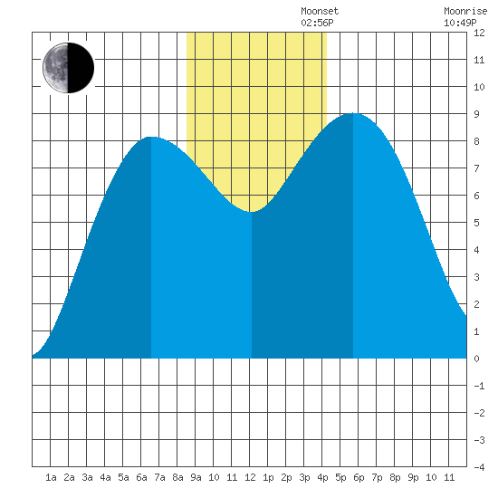 Pete Dahl Slough tide chart for Tuesday, November 11, 2025