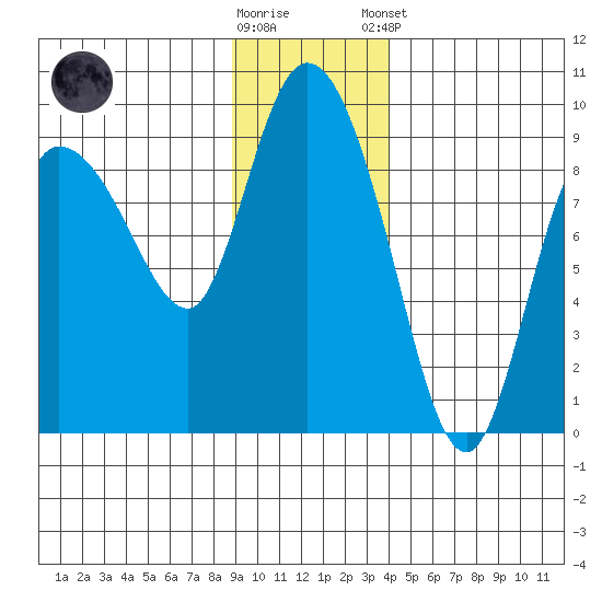 Pete Dahl Slough tide chart for Wednesday, November 19, 2025