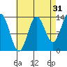 Petersburg tide chart for Saturday, August 31, 2024