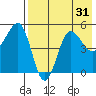 Peterson Bay tide chart for Sunday, July 31, 2022
