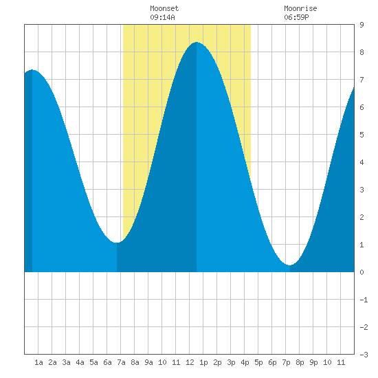 Plum Island Beach tide chart for Monday, January 9, 2023
