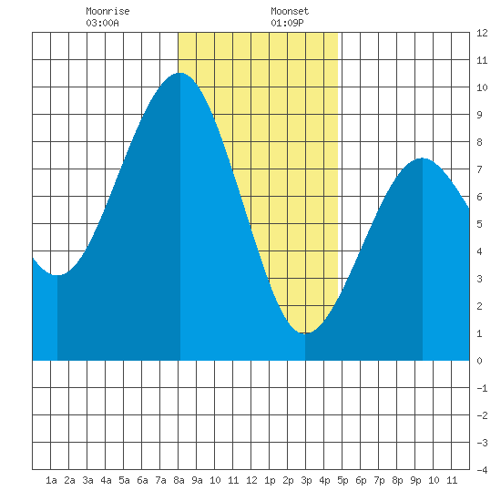 Ocean Shores tide chart for Friday, January 8, 2021