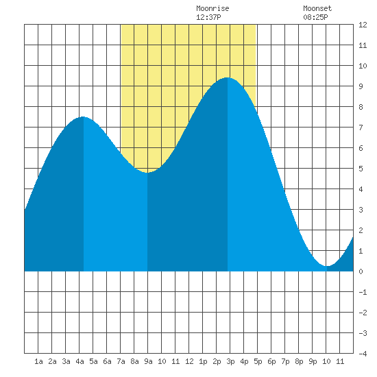 Ocean Shores tide chart for Wednesday, November 6, 2024