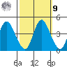 Point Buckler tide chart for Sunday, October 9, 2022