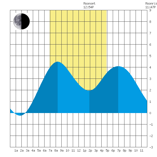 Point Buckler tide chart for Friday, November 22, 2024