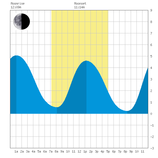 Point No Point tide chart for Tuesday, January 25, 2022