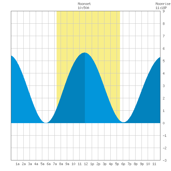 Point of Pines tide chart for Thursday, January 8, 2026