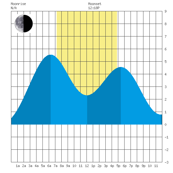 Point Orient tide chart for Thursday, December 11, 2025
