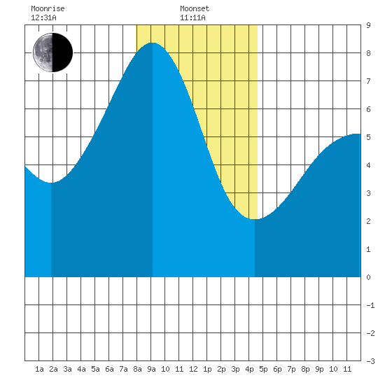 Fort Ebey tide chart for Saturday, January 10, 2026