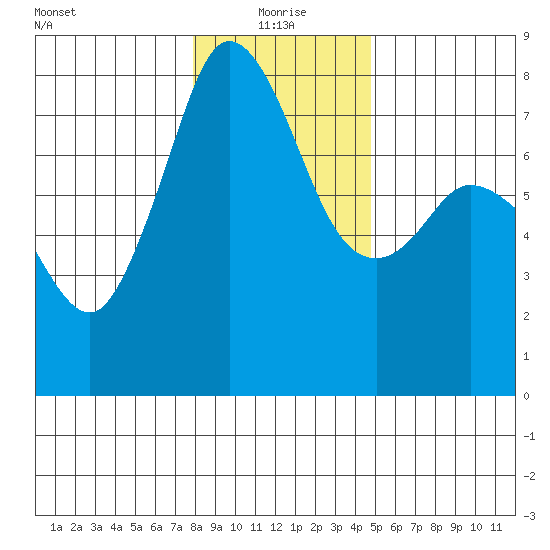 Bellingham tide chart for Tuesday, January 19, 2021