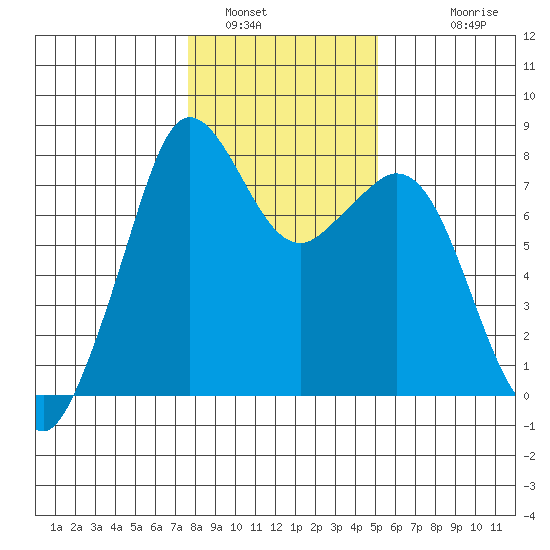 Bellingham tide chart for Sunday, January 31, 2021