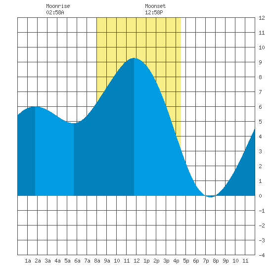 Bellingham tide chart for Friday, January 8, 2021