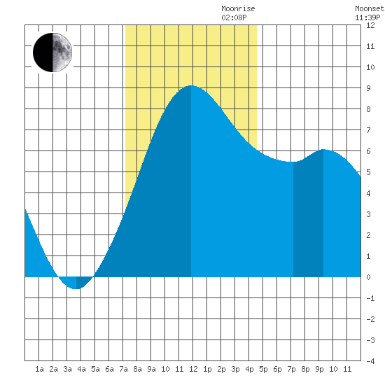Bellingham tide chart for Thursday, November 11, 2021