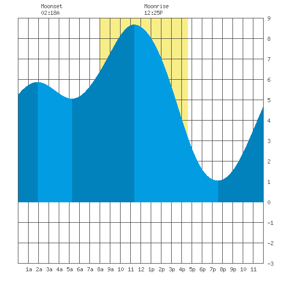 Bellingham tide chart for Tuesday, January 11, 2022