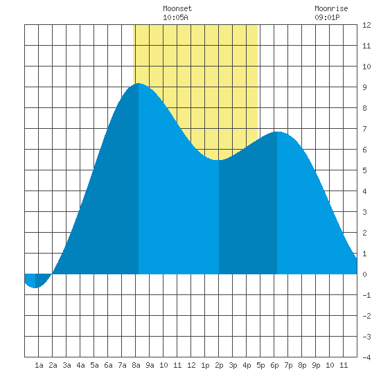 Bellingham tide chart for Friday, January 21, 2022