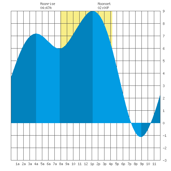 Bellingham tide chart for Tuesday, December 20, 2022