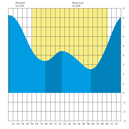 Bellingham tide chart for Friday, June 14, 2024