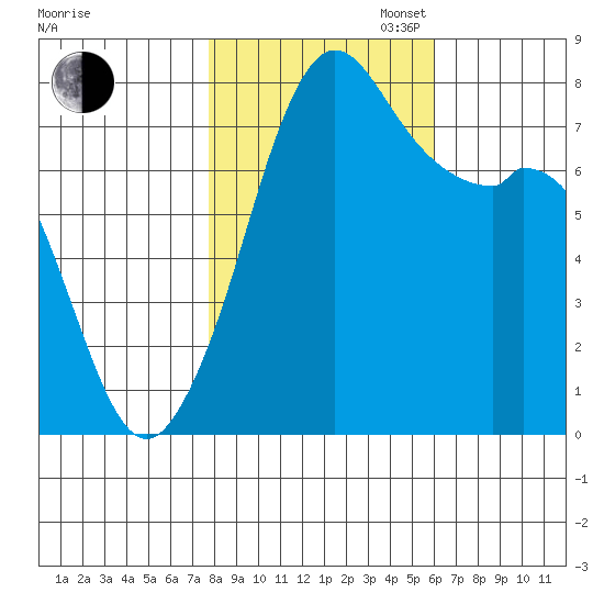 Bellingham tide chart for Thursday, October 24, 2024