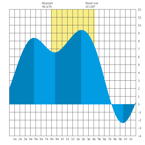 Bellingham tide chart for Friday, December 13, 2024