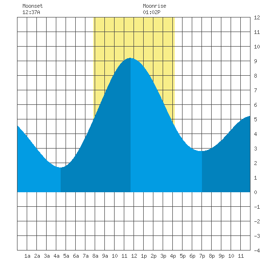 Bellingham tide chart for Monday, December 9, 2024
