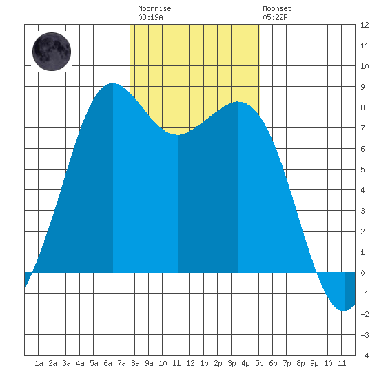 Bellingham tide chart for Wednesday, January 29, 2025