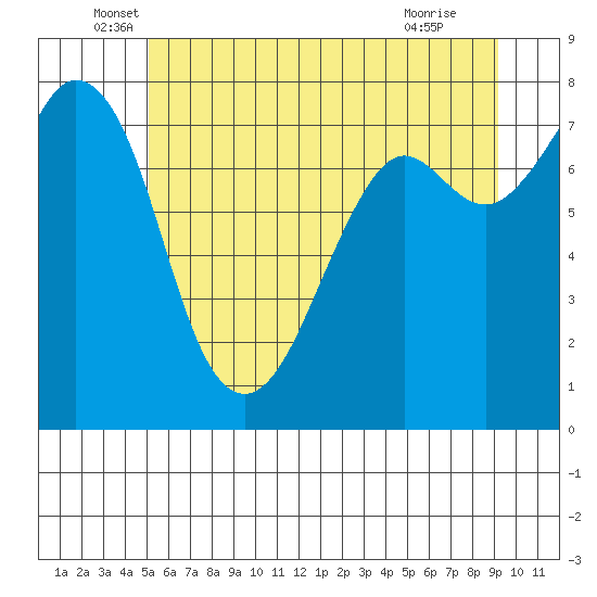 Bellingham tide chart for Friday, June 6, 2025