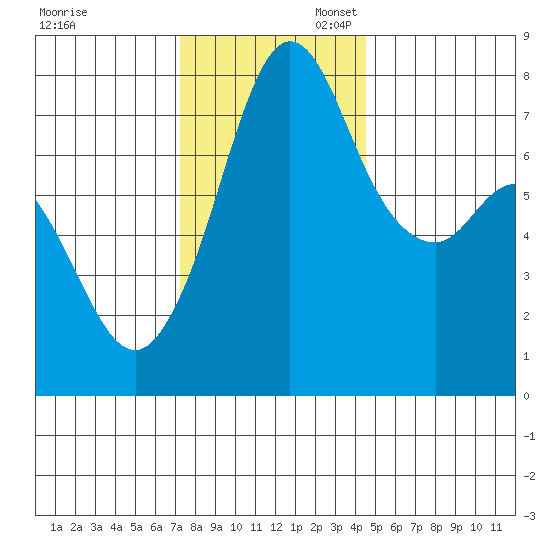 Bellingham tide chart for Thursday, November 13, 2025