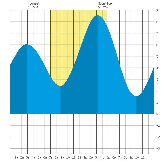 Bellingham tide chart for Sunday, November 2, 2025