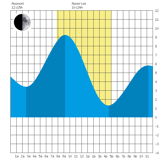 Bellingham tide chart for Sunday, January 25, 2026