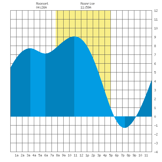 Bellingham tide chart for Wednesday, January 28, 2026