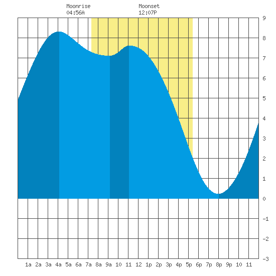 Bellingham tide chart for Thursday, February 12, 2026