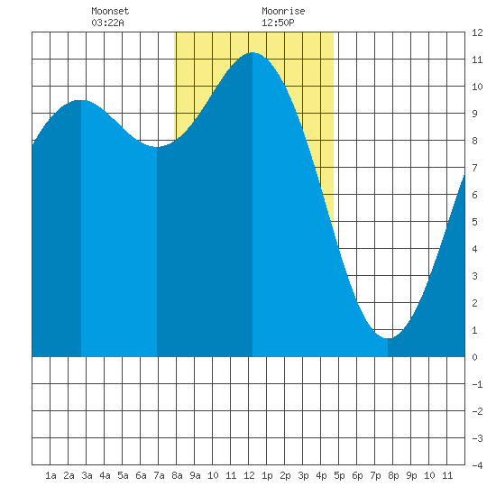 Vashon Island Ferry tide chart for Wednesday, January 12, 2022