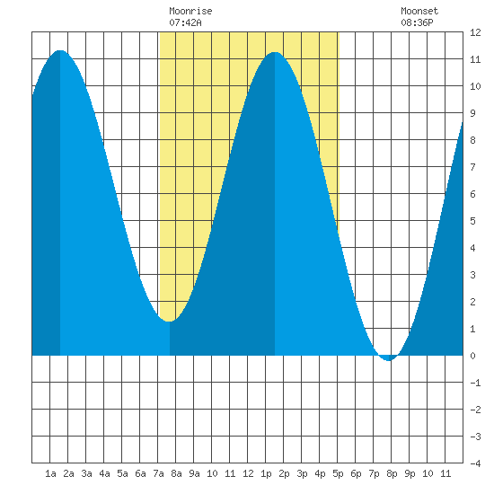 Port Alice tide chart for Thursday, February 19, 2026