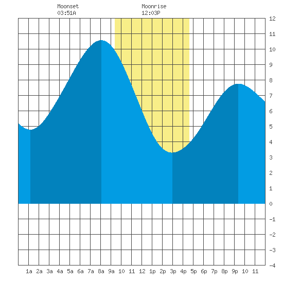 Port Chalmers tide chart for Friday, January 22, 2021