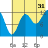 Port Chatham tide chart for Wednesday, July 31, 2024