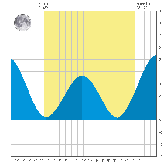 Port Elizabeth tide chart for Friday, June 21, 2024